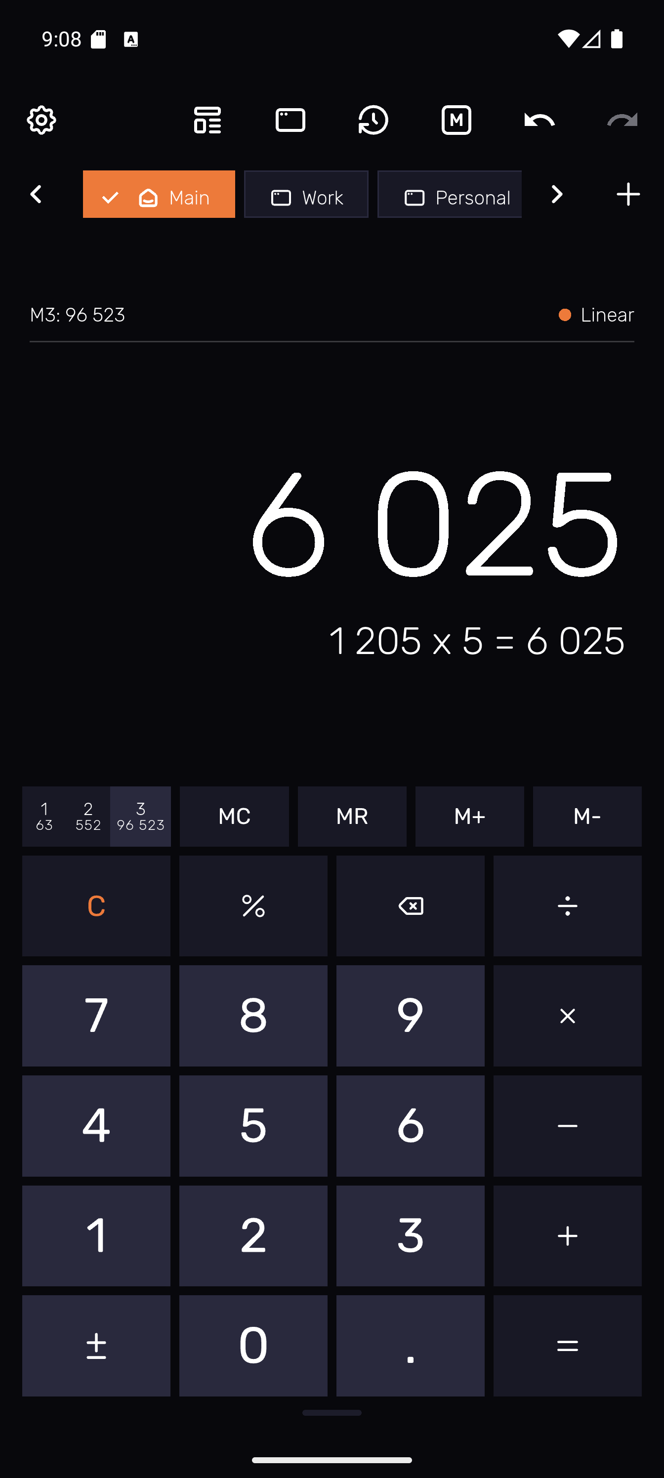 Ryft Calc custom keypad — drag and drop buttons to create your perfect calculator layout